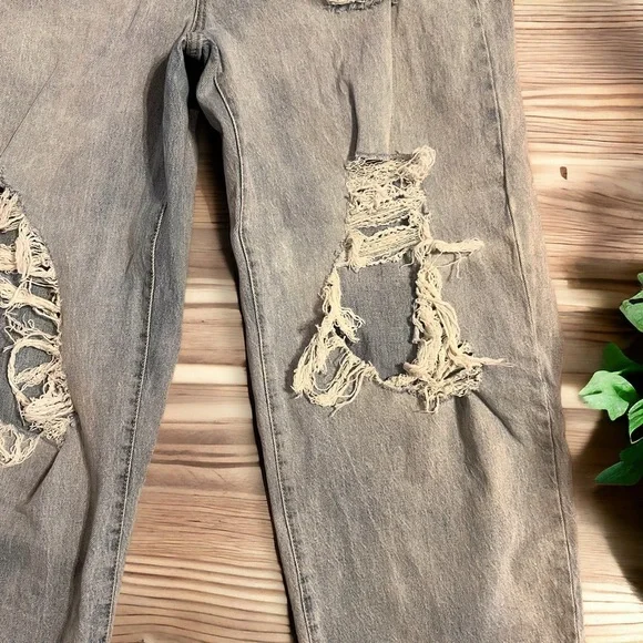 Wide Leg Wild Fable Jean Summer Staple Jean Intentionally Destroyed Super Comfy - Picture 4 of 13